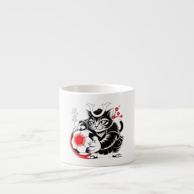 Perfekt för anime-fans och fotbollsentusiaster espressomugg (Framsidan)