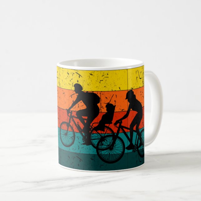 Perfekt för cykling Enthusiast & Family Äventyr Kaffemugg (Framsida höger)