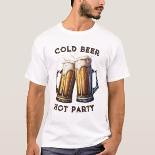 Perfekt för kall med Hett Party två punkter T Shirt