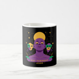 Perfekt för Mardi Gras 2026 Kaffemugg