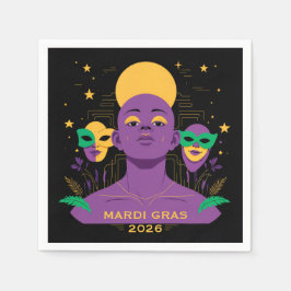Perfekt för Mardi Gras 2026 Pappersservett