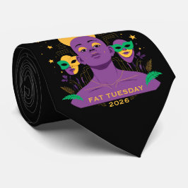 Perfekt för Mardi Gras 2026 Slips