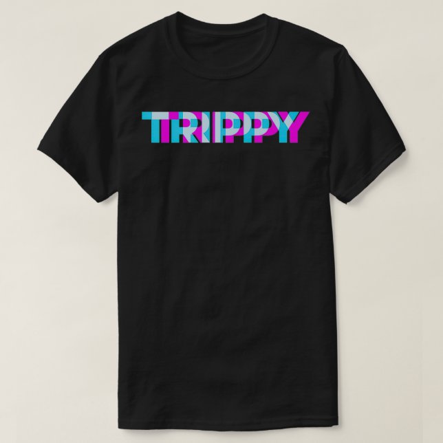 PERFEKT för optiska TRIPPY-effekter för Party elle T Shirt (Design framsida)
