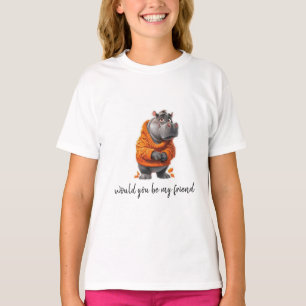 Perfekt för skadliga Hippo Art Prints-utskrifter f T Shirt