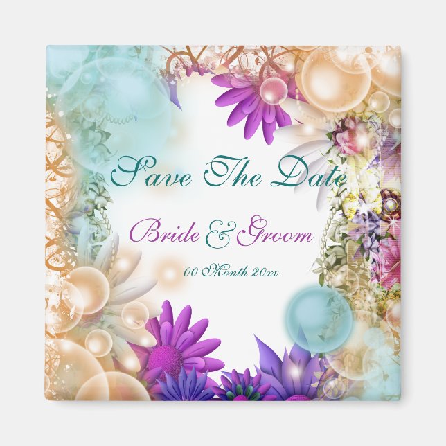 Perfekt för tropisk elegant party magnet (Framsidan)