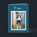 "Perfekt Friend" "Birthday" kort med cute Basset<br><div class="desc">"Perfekt Friend" "Birthday" kort med cute Basset</div>