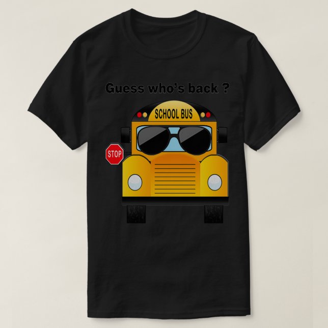 Perfekt Funny Gift Idea School Buss Costume Simple T Shirt (Design framsida)