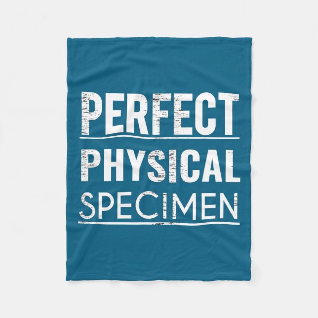 Perfekt Fysisk Exemplar Citat Roligt Skämt Present Fleecefilt (Framsidan)