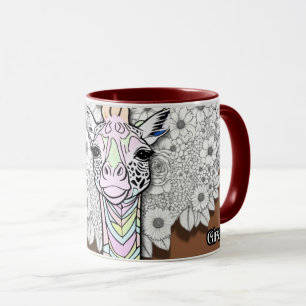 perfekt-gåva Giraffe älskare mugg