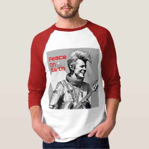 Perfekt ger fred på jorden NY Manar Raglan Shirt T