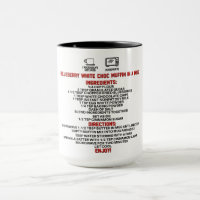 Perfekt Gift/Blueberry White Choco Muffin A Mugg