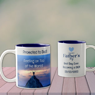 Perfekt Gift för en ny pappa. Två-tonkaffe Mugg. Två-Tonad Mugg