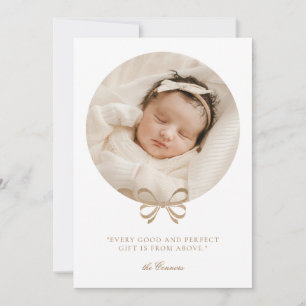 Perfekt Gift Helgdag Birth Notice Julkort
