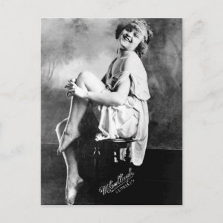 Perfekt Girl Vintage Glamor Photo 1909 Vykort