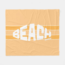 Perfekt, Girly Peachy Rosa Stripe Fleecefilt