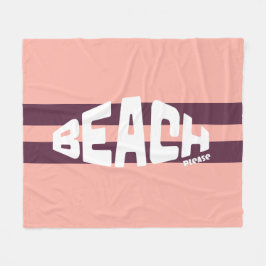Perfekt, Girly Rosa & Lila Stripe Fleecefilt