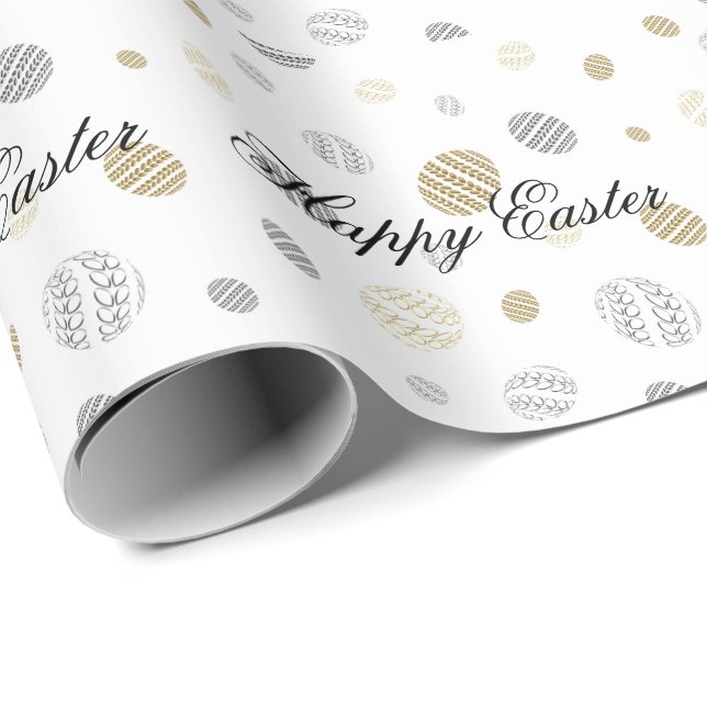 Perfekt Glad påsk, ägg Presentpapper (Rullad Hörn)