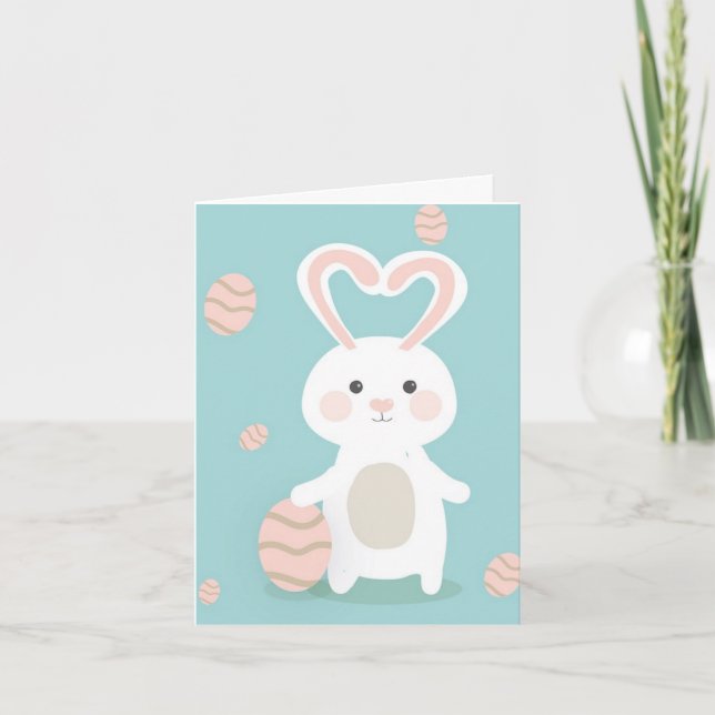 Perfekt Glad påsk Bunny Meddelande (Framsida)