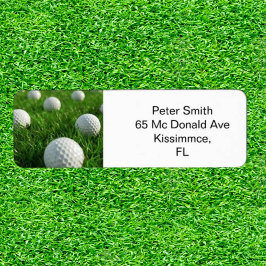 Perfekt Golf-Thned Touch Returadress Etikett