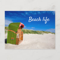 Perfekt Grönt Beach-stolsfoto med text