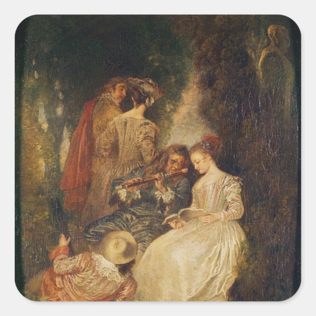 Perfekt Harmony Fyrkantigt Klistermärke (Framsida)