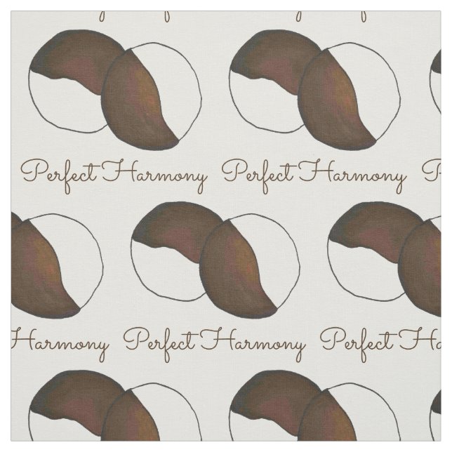 Perfekt Harmony NYC Black White Cookie New York Tyg (Provkarta)