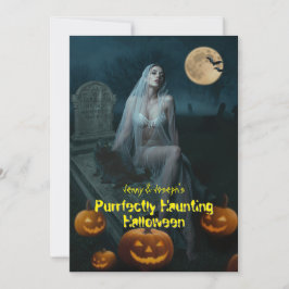 Perfekt Haunting Halloween Anteckningskort