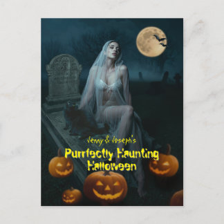 Perfekt Haunting Halloween Vykort