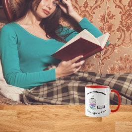Perfekt helg-Bokar, kaffe, ingen drama Mugg