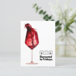 Perfekt Home Decor Gift for Vin Älskare, Elegant Vykort