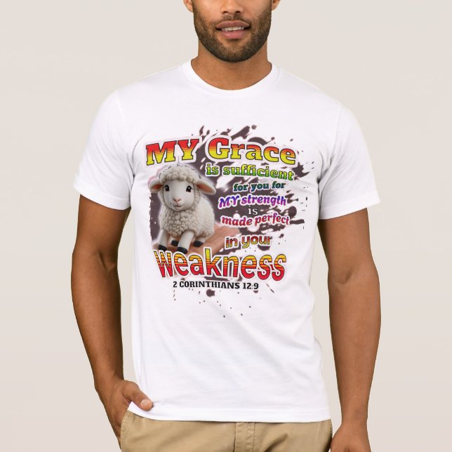 Perfekt i svaghet t shirt (Framsida)