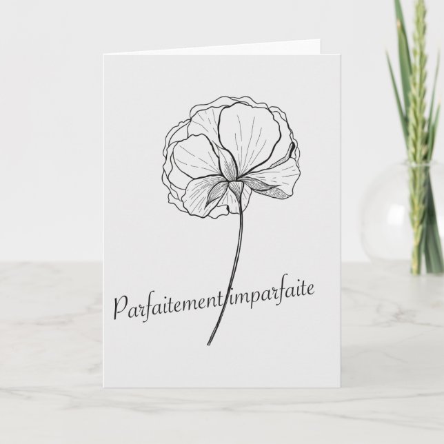 perfekt imperfekt kort (Framsida)