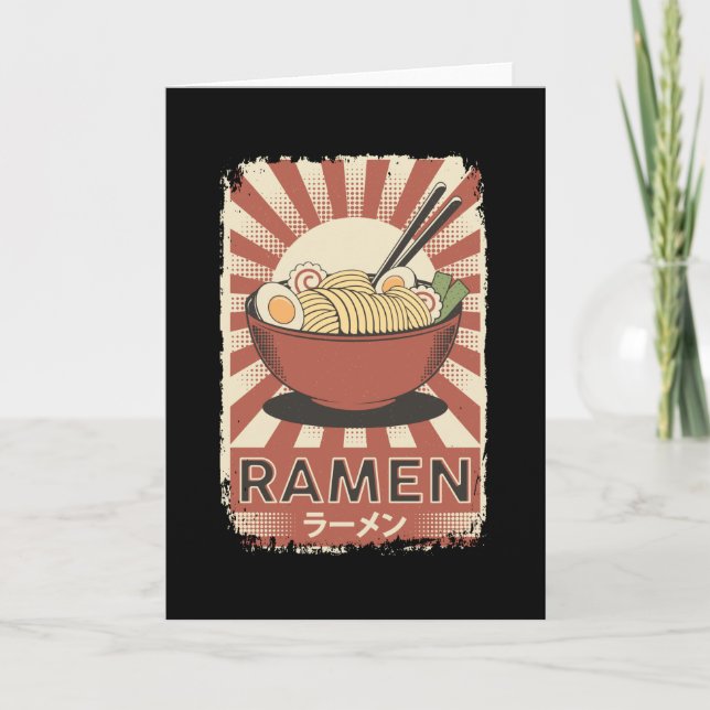Perfekt Japansk Ramen Food | Ramen Älskare Kort (Framsida)
