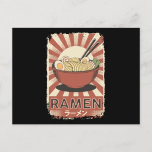 Perfekt Japansk Ramen Food Ramen Älskare Vykort