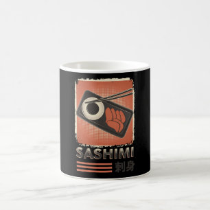 Perfekt Japansk Sashimi Food VINTAGE STIL Kaffemugg