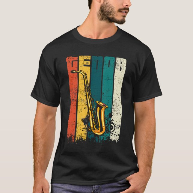 Perfekt Jazz Tenor Saxophone Coola Sax Musician Gi T Shirt (Framsida)