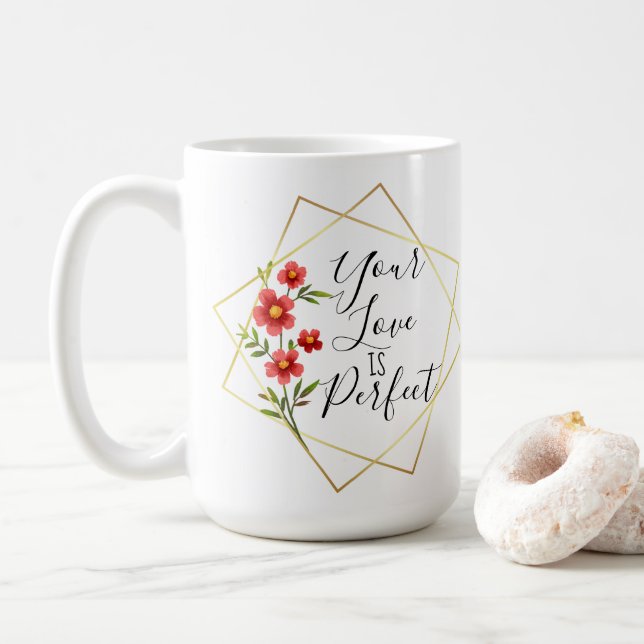 Perfekt kärlek Latte-mugg Kaffemugg (Med munk)