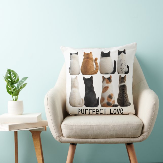 Perfekt kattkollektion bakifrån kudde (Stol)