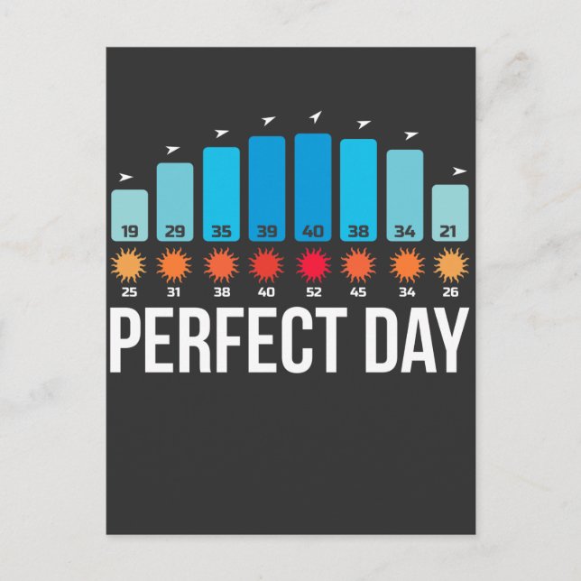 Perfekt Kitesurfing Beach Day Surfer Vatten sport Vykort (Framsida)