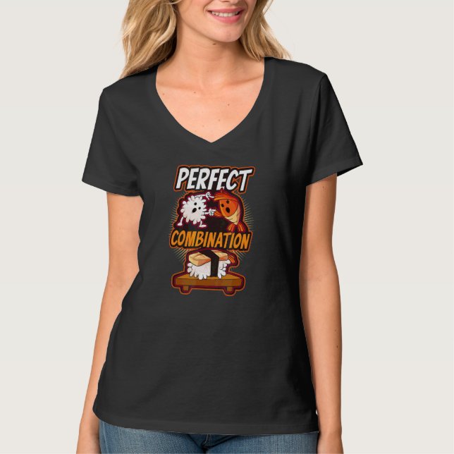 Perfekt Kombinationssushi   T Shirt (Framsida)