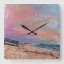 Perfekt konsfärg fyrkantig klocka