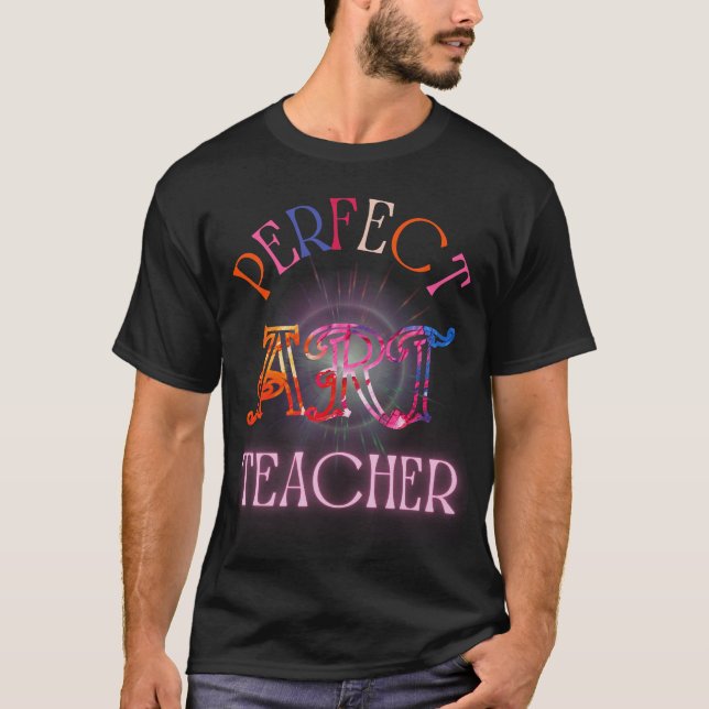 PERFEKT KONSTLÄRARE Konstnär Ritlärare T-shirts (Framsida)