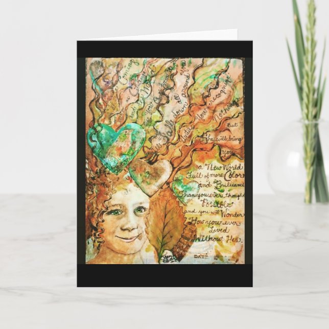 Perfekt kort för första baby (flicka) (Framsida)