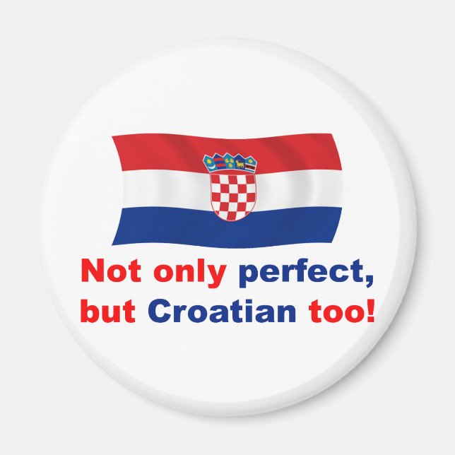 Perfekt kroatiska magnet (Framsidan)