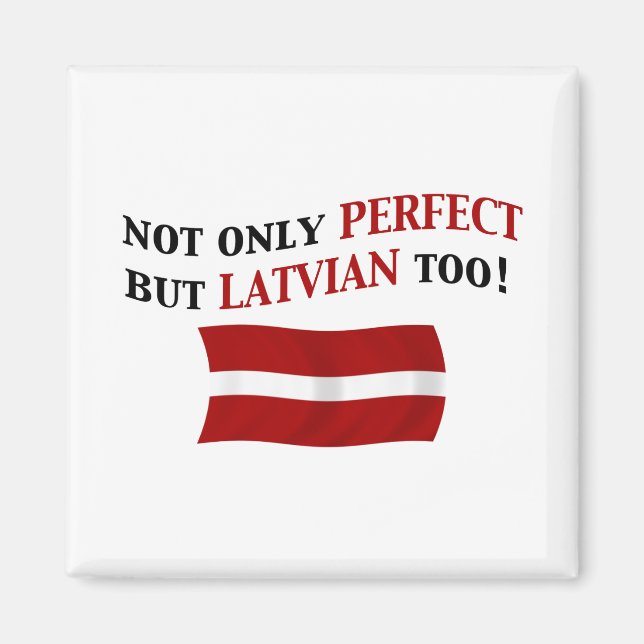 Perfekt Lettiska Magnet (Framsidan)