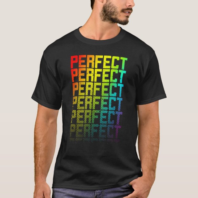 Perfekt Lgbtq+ Regnbåge Gay pride Tona bild T Shirt (Framsida)