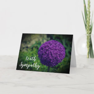 Perfekt Lila Allium FLOD Personlig Symptom Kort