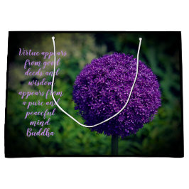 Perfekt Lila Allium Flower Motivering Quote