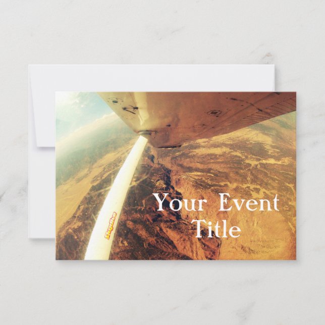 perfekt litet plant skydive för foto inbjudningar (Framsida)