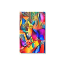 Perfekt Llama Ride Abstrakt Oil on Canvas